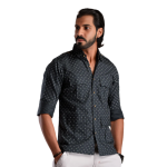 Mens Stylish Navy Blue Hunting Shirt Durable Outdoor Wear Comfort Style | Jaipurio